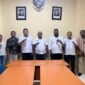 Foto bersama antara Jajaran Pengurus Palang Merah Indonesia  Kabupaten Jayapura dan Jajaran Dinas Komunikasi dan Informatika Kabupaten Jayapura