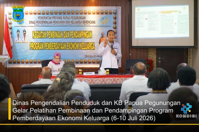 
 Dinas Pengendalian Penduduk dan KB Papua Pegunungan Gelar Pelatihan Pembinaan dan Pendampingan Program Pemberdayaan Ekonomi Keluarga